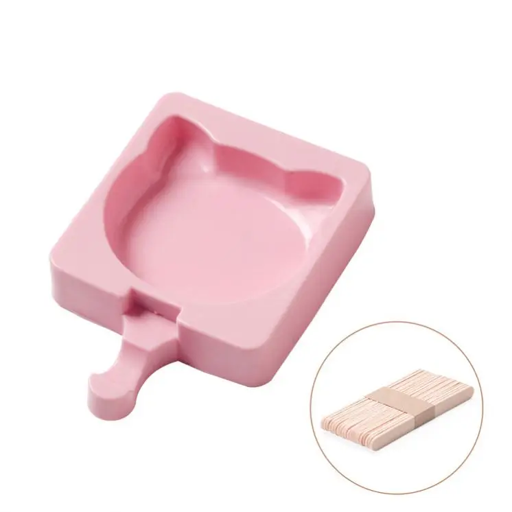 4 or 8 Cavity Oval Mini Cake Cakesicle Silicone Popsicle Mold for DIY Ice Popsicle Tools Silicone Ice Cream Mold/