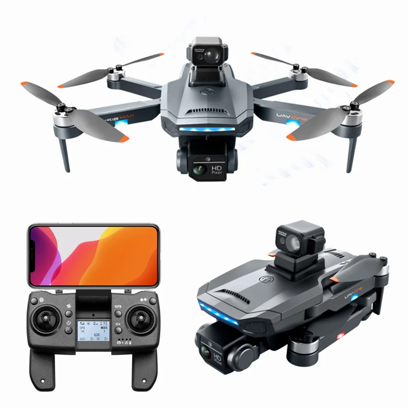 K918Max profesional Obstacle Avoidance dron 4K HD ESC Dual Camera drone GPS WiFi Photography RC Quadcopter mini drone