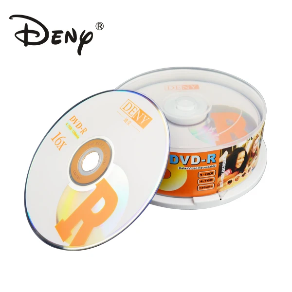 Low defective rate empty 16x printing dvd r from China