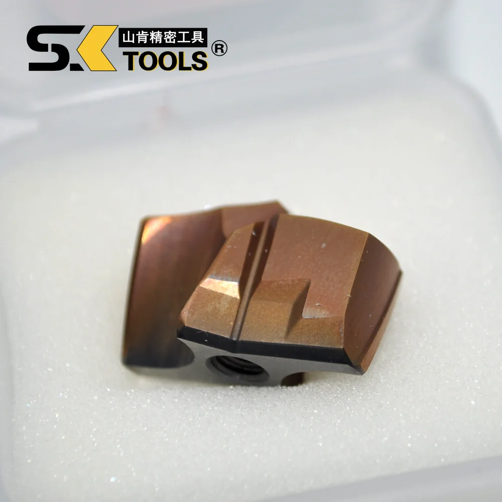 1PC PKW 14.51to15.88mm Diameter Exchangeable Crown Drill Bit Modular Drill Inserts for CNC Machine Hole Making Metal Process