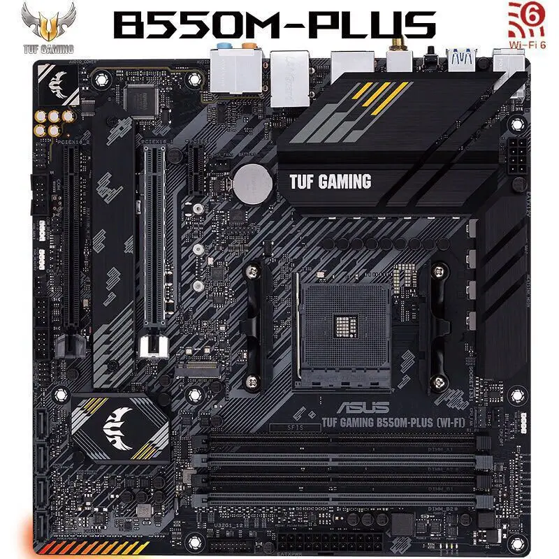 New Mainboard TUF GAMING B550M-PLUS (WI-FI) Support 3rd Gen AMD Ryzen AM4 CPU AMD B550 Motherboard