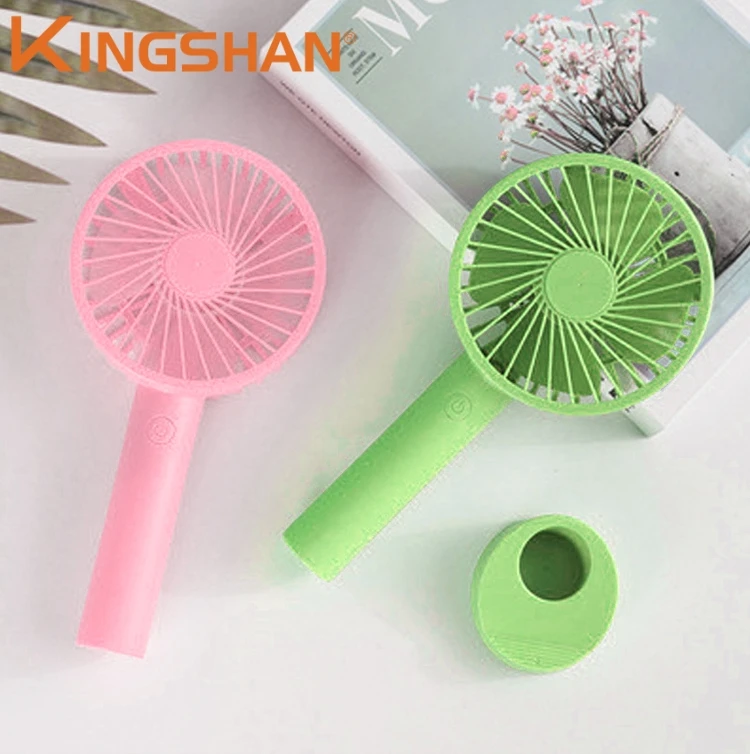 Kingshan горячая Распродажа USB маленький ручной персональный электрический портативный вентилятор для помещений и улицы перезаряжаемый мини-вентилятор