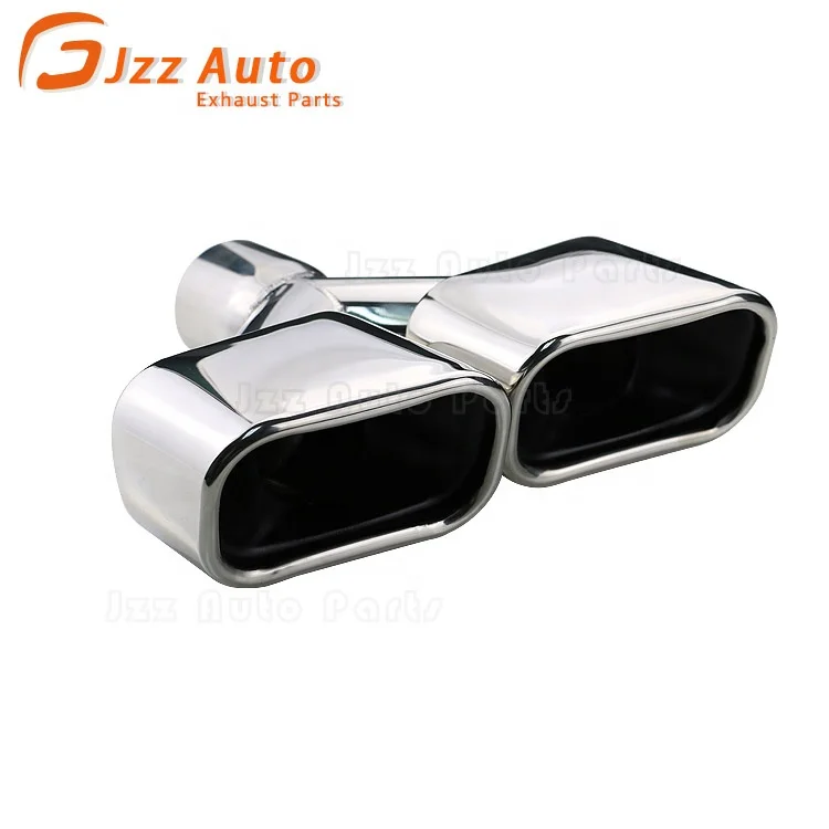 JZZ Китай производитель наконечников выхлопной трубы Серебряный двойной глушитель выхлопной трубы