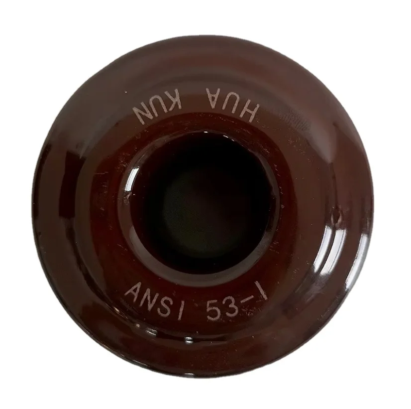 Hongxing Good Quality White and Brown Isolator Porcelain Insulator ANSI 53-1
