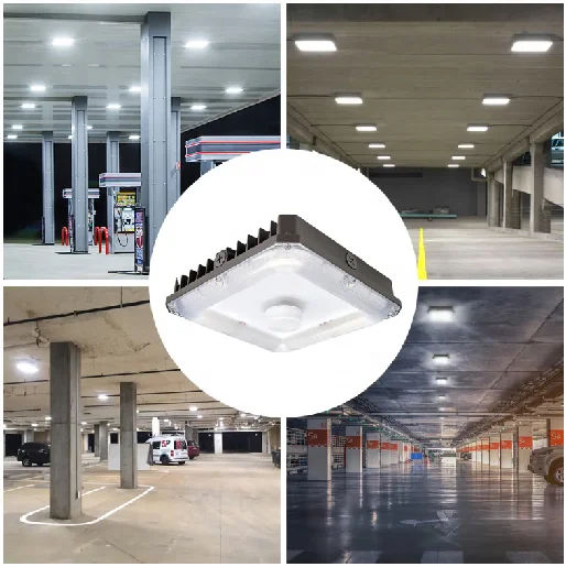 US Stock 80w/100w Anti Explosion IP65 Waterproof ETL Approved Led Canopy Light Gas Station