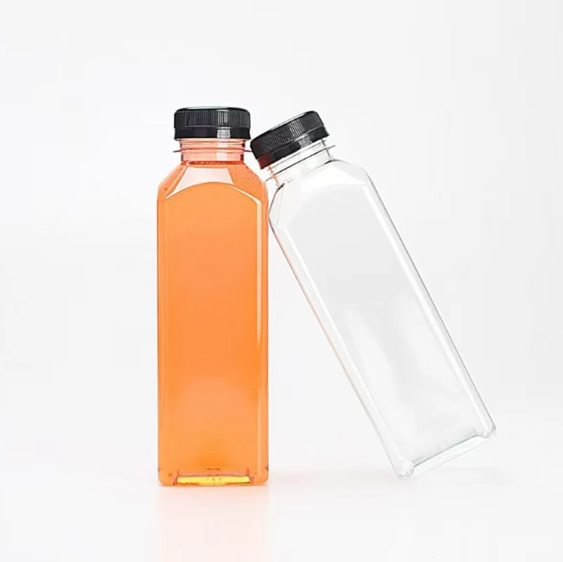 Food Grade Transparent 500ml Plastic Bottle Mineral Water Empty Bottle Screw Cap Juice Beverage Bottle