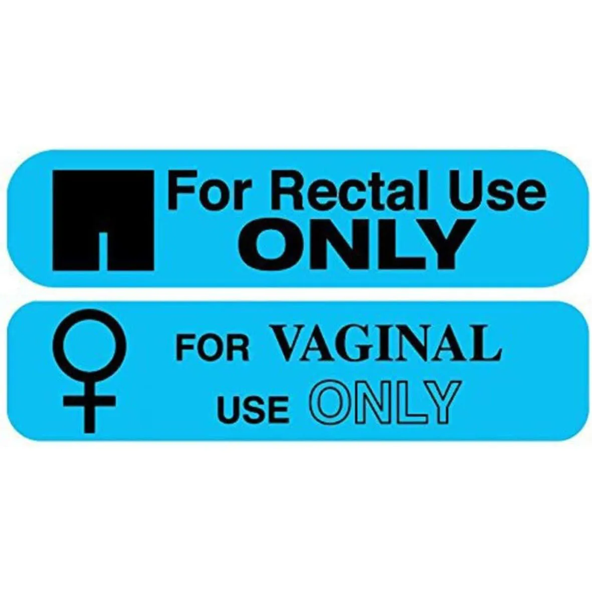 Wholesale Waterproof Self Adhesive Funny Joke Label Blue For Rectal Use Only Prank Stickers for Adults
