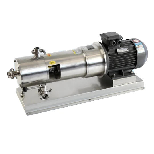 Factory Supply Stainless Steel High Speed Shear Three-Stage Pipeline Type Material-Liquid Homogeneous Mixing Emulsification Pump