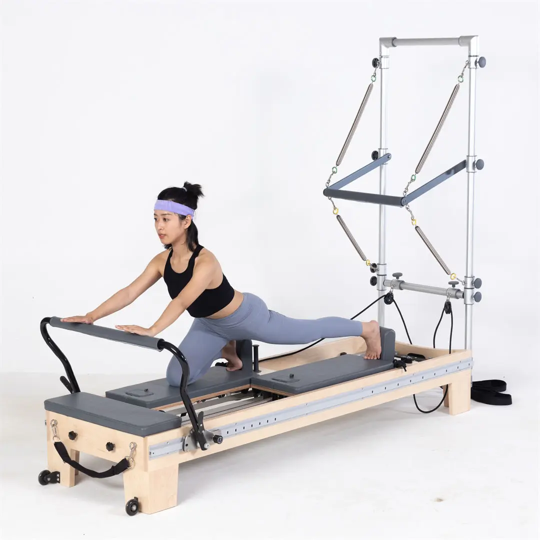 Double Slide Fitness Yoga Equipment Pilates Movement Reformer Fitness Machine Half Tower Body Shaping Machine Pilates