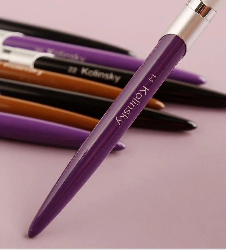 100% Real Kolinsky Art Nail Brush Handmade Professional Manicure Acrylic Application Pure Kolinsky Nail Brushes