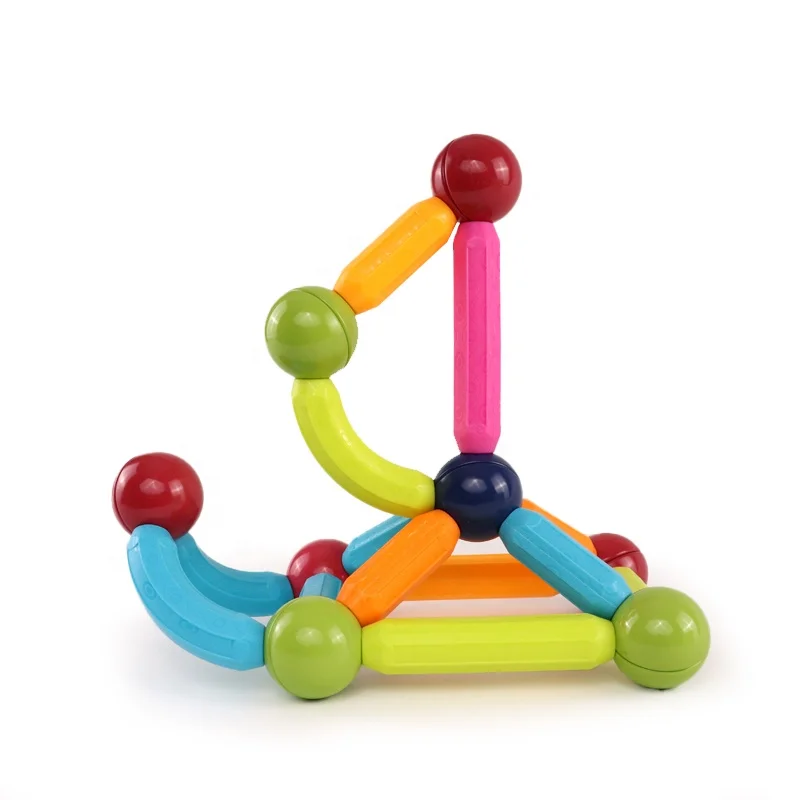Заводская оптовая продажа новые популярные детские развивающие игрушки «своими руками» магнитный стержень для игры магнитные палочки строительные блоки с шариками