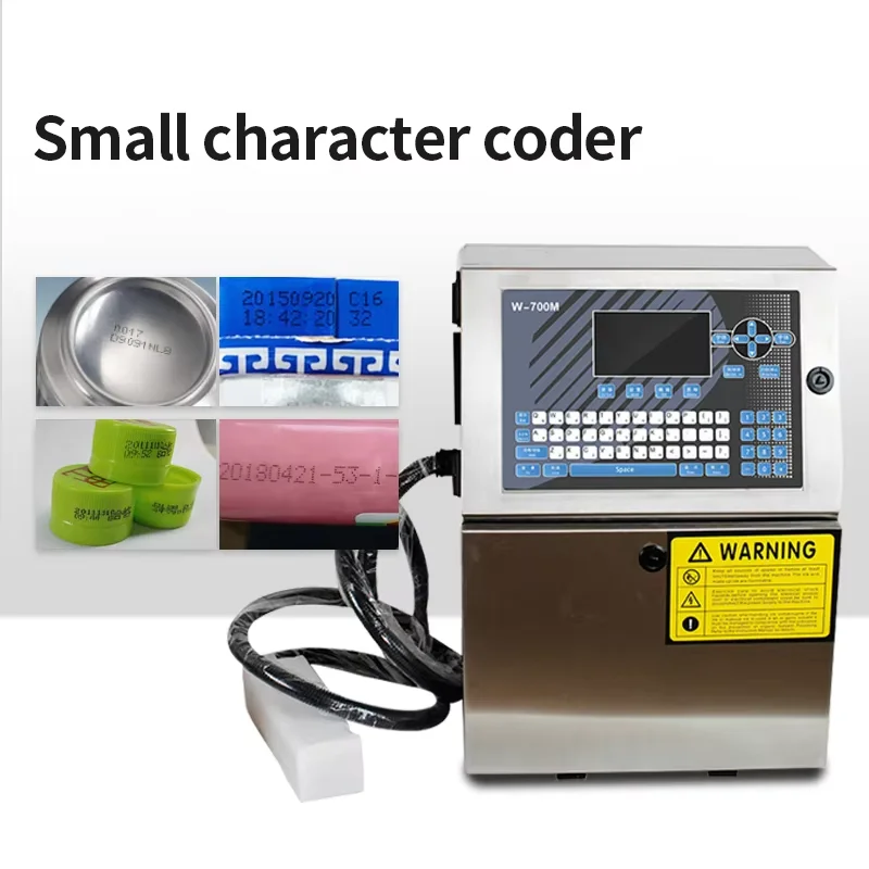 W-700M CIJ Industrial Small Character Inkjet Printer Automatic CIJ Inkjet Printer Continuous Inkjet Printer