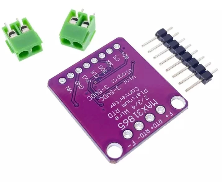MAX31865 PT100 To PT1000 RTD-To-Digital Converter Board Temperature Thermocouple Sensor Amplifier Module 3.3V/5V