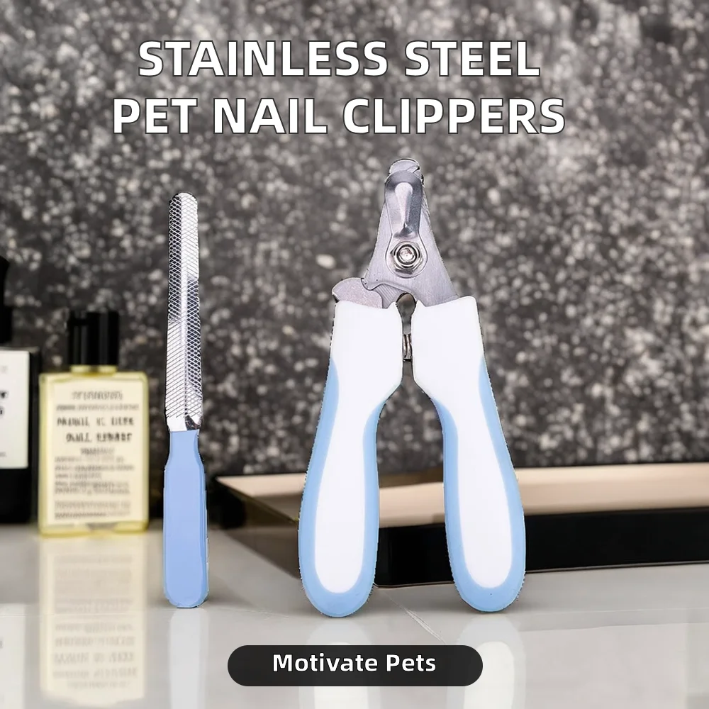High Quality Stainless Steel Pet Nail Clippers Set for Dogs Cats Professional Pet Grooming Scissors Trimmer Animal Care Tools