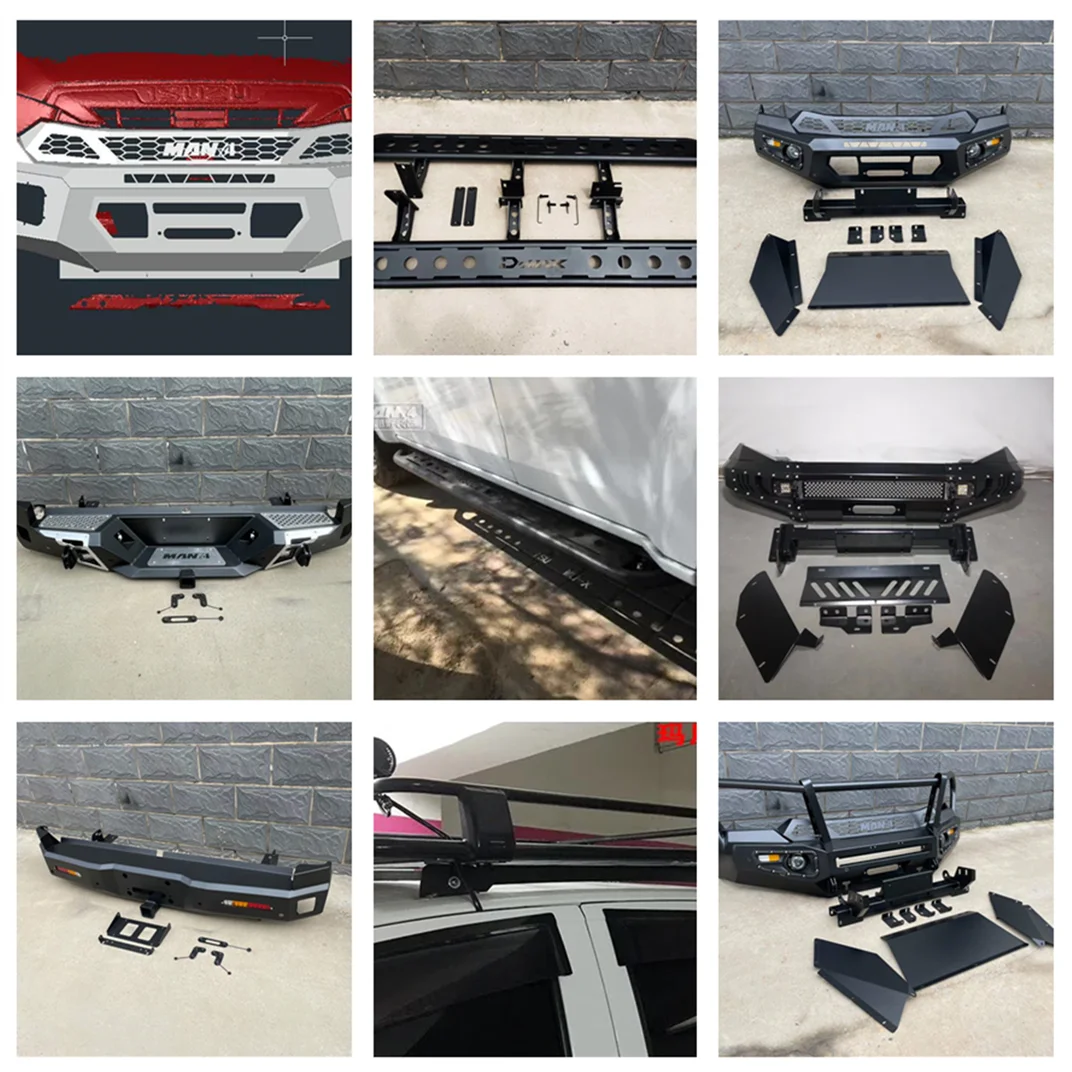 MUSUHA Front Bumper For ISUZU D-MAX 2021 2022 Upgrade part