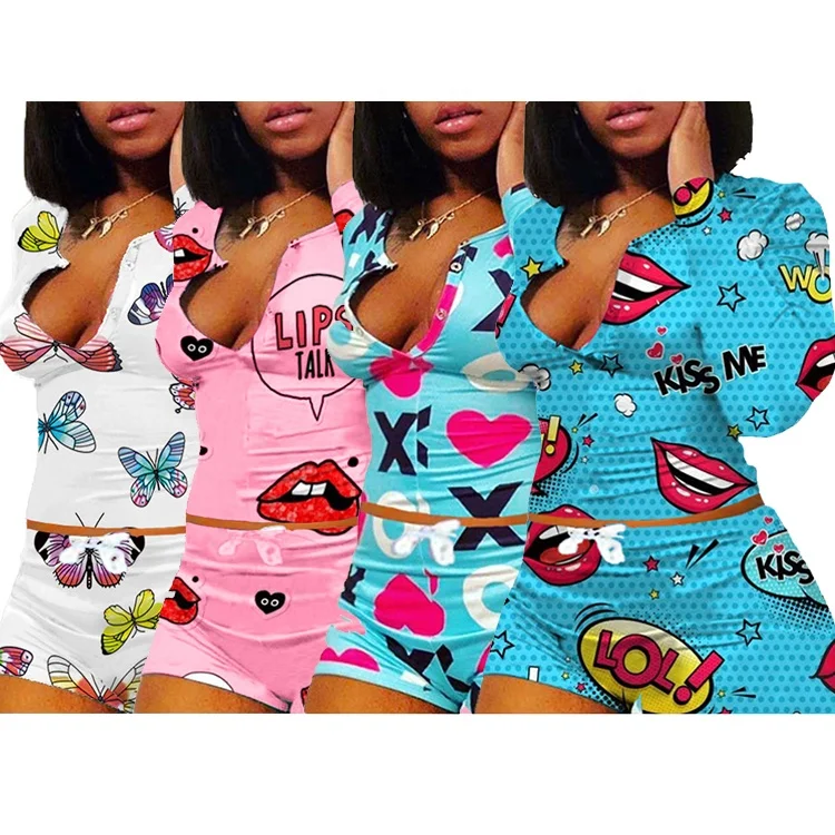 9063 2020 Новое поступление осенняя одежда с длинным рукавом Женские комплекты из 2 предметов дамы из двух предметов комбинезон пижамный комплект