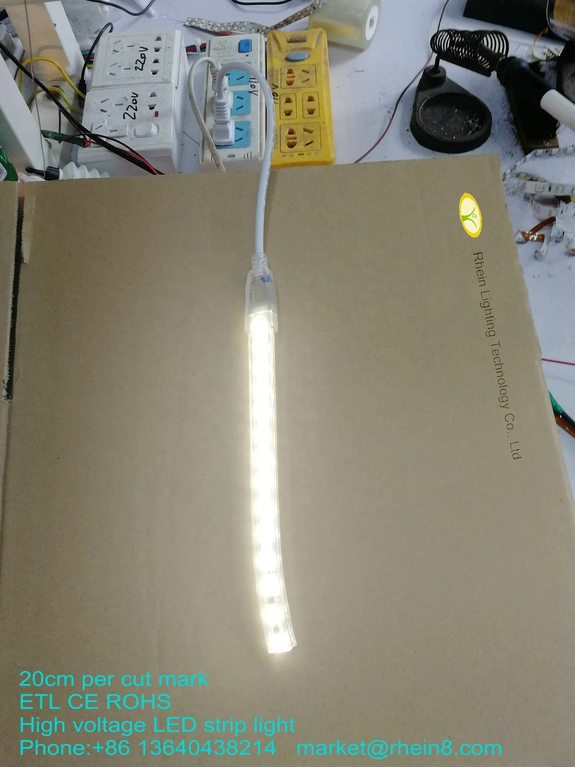 
20cm cuttable short cut length 120v 220v led flexible strip light 
