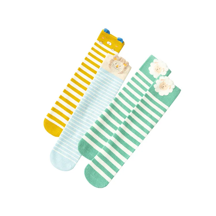 Оптовая продажа; носки для малышей; хлопковые детские без пятки с 3d рисунком мальчиков и девочек