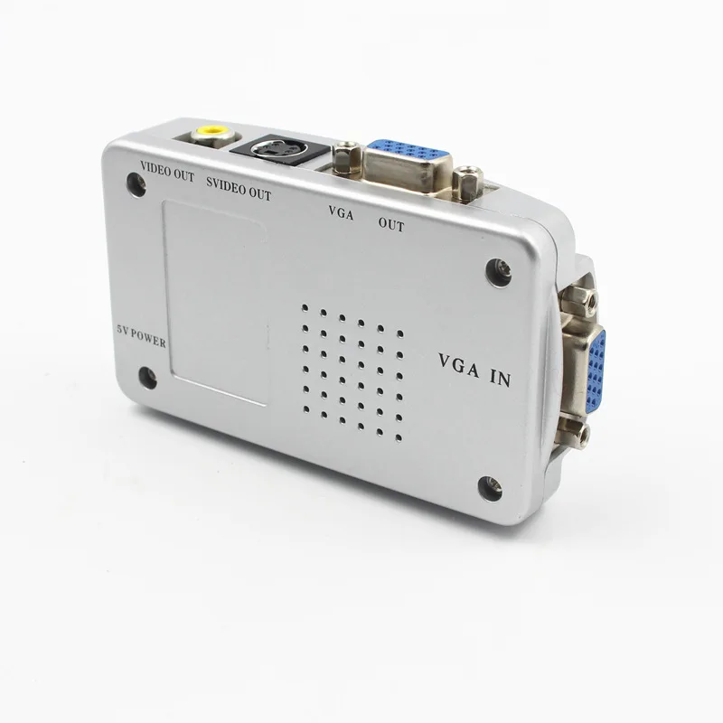 PC to TV Converter VGA to RCA S-Video Mac Computer Laptop to Composite Video Switcher