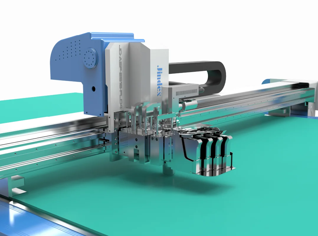 Jindex CNC Genuine Leather Cutting Machine with Camera , Fully Auto Feeding Cutter , Looking For Agent