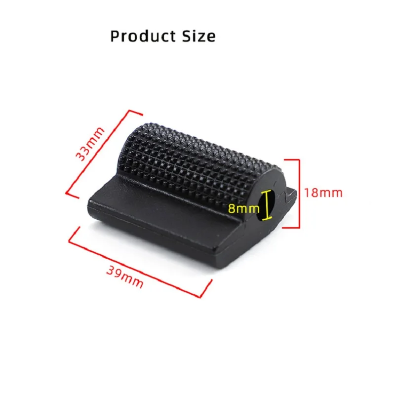 9mm Universal Motorcycle Shift Gear Lever Pedal Rubber Cover  Protector Foot Peg Toe Gel  Motor Accessory