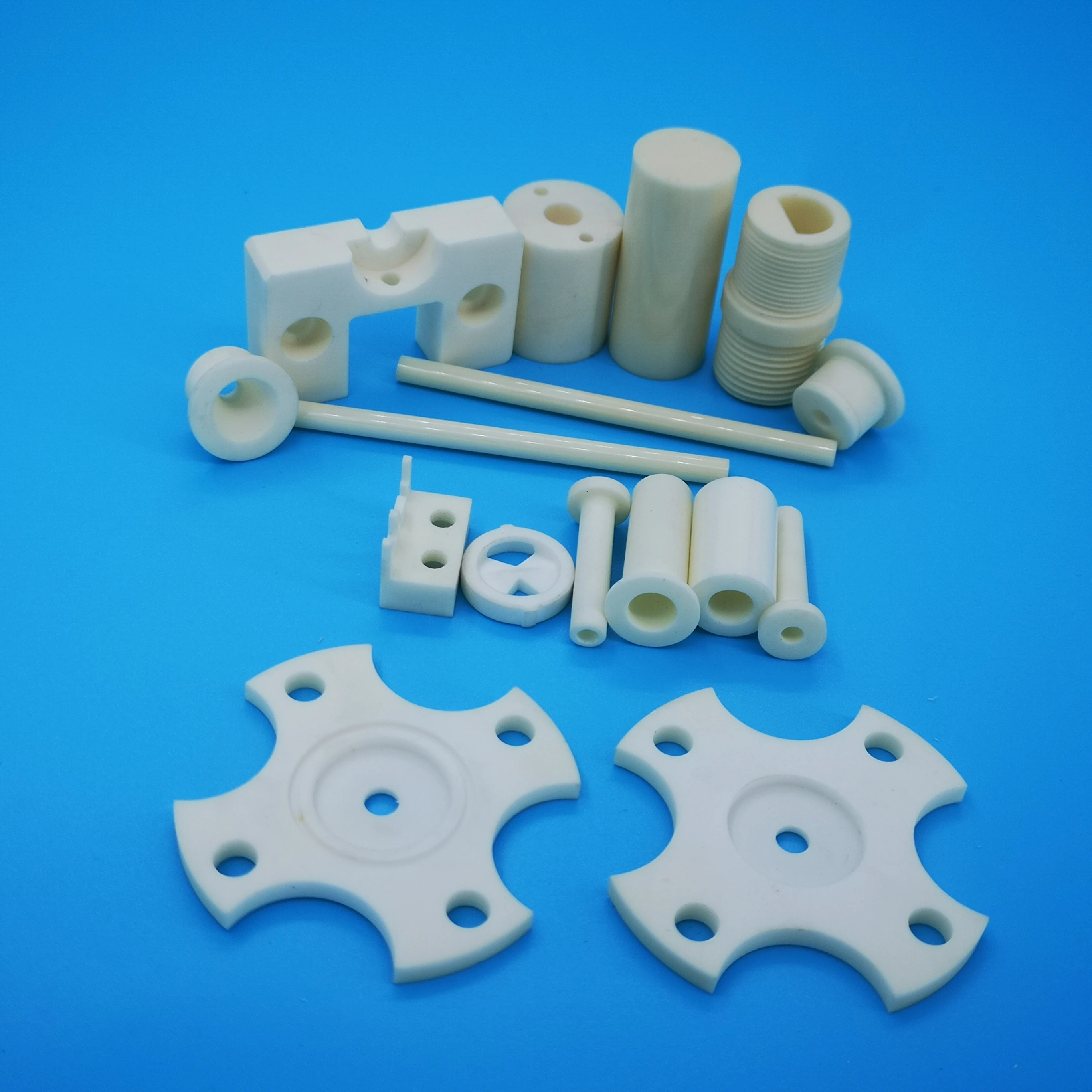 Manufacturer Customized OEM Precision alumina ceramic Insulator Tube Ring Plunger Pipe