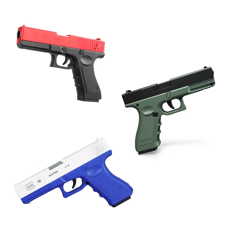 Hot selling wholesale Manual Shell Throwing Glock Soft Bullet Gun Soft Bullet Pistol Catapult Pistol Toy