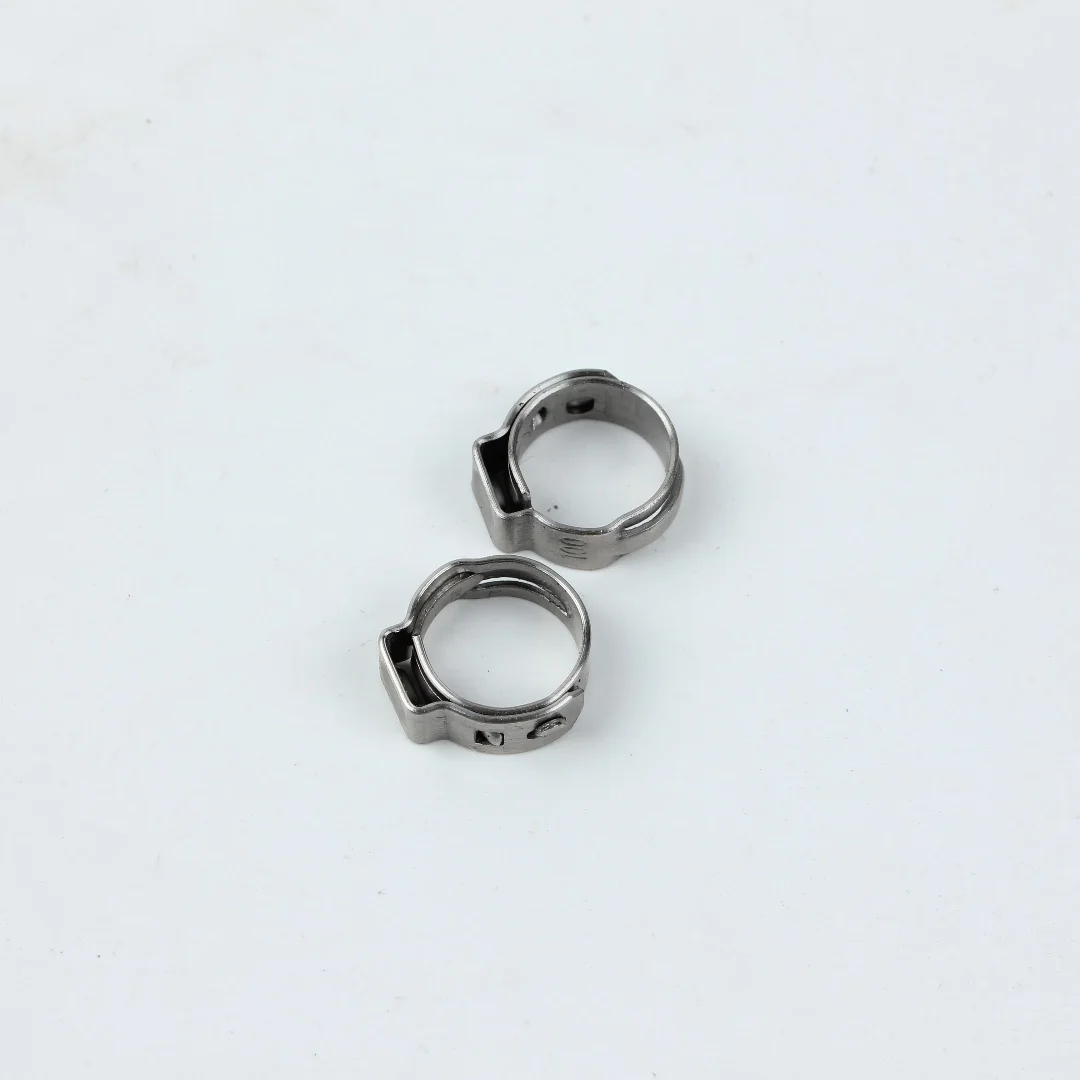 Stainless steel pipe clamp manufacturer direct sales Customized wholesale stainless steel single ear hose clamp