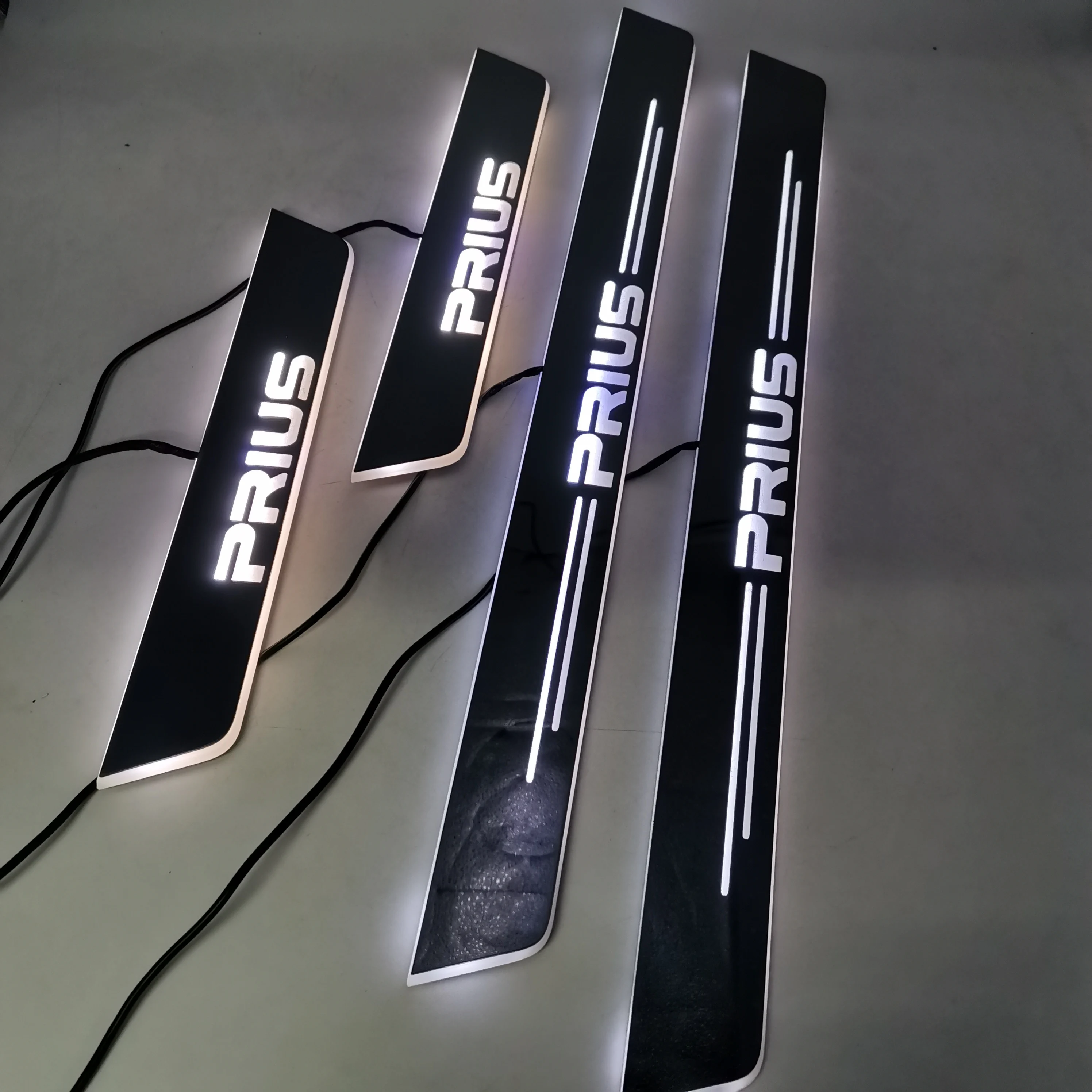 DAO Car Accessories Welcome Pedal Light Moving Door Scuff Lamp Door Sill LED Logo Light Car Led Step Light Bars