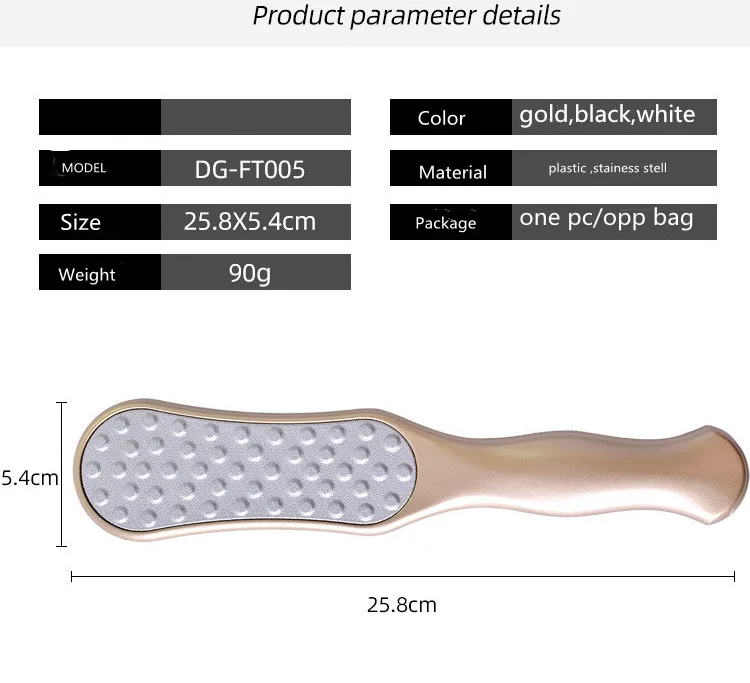 Double Sides Foot Rasp Heel File Hard Head Skin Callus Remover  for Pedicure Feet Care Tool