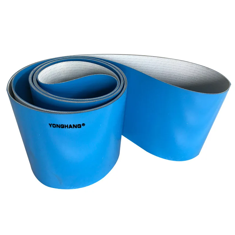 special processing high temperature resistant food grade blue pu vertical food conveyor belt