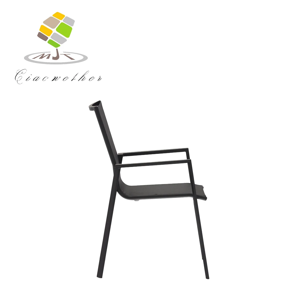 Оптовая продажа с фабрики, современный дизайн, уличная мебель для патио, сада, бистро, кафе, ресторан, обеденное кресло, алюминиевый уличный стул