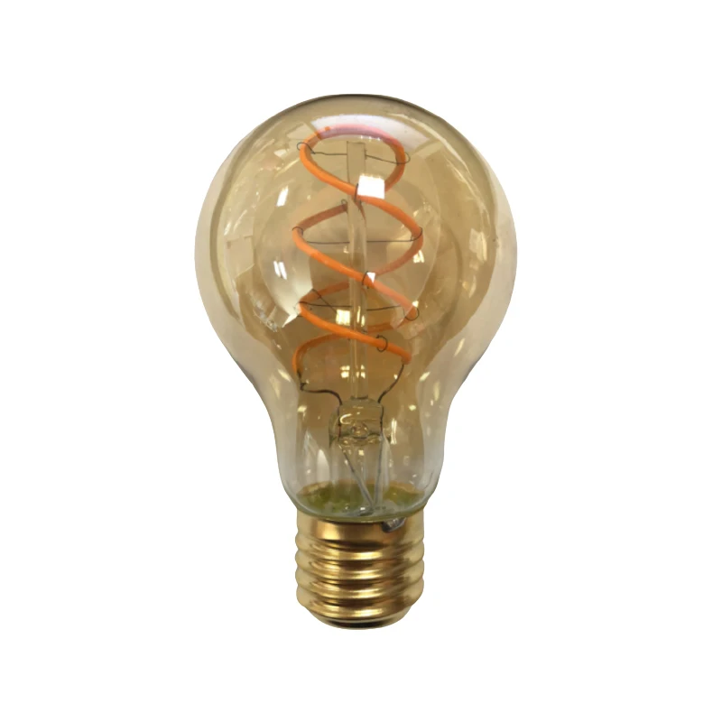 
Amber A60 Soft Filament Decoration Copper LED Series Christmas Decoration LED Bulbs 