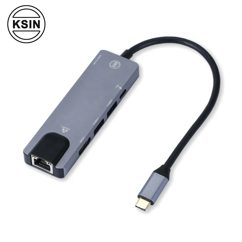 4K 30HZ Type C концентратор 5 портов USB 3 1 адаптер для