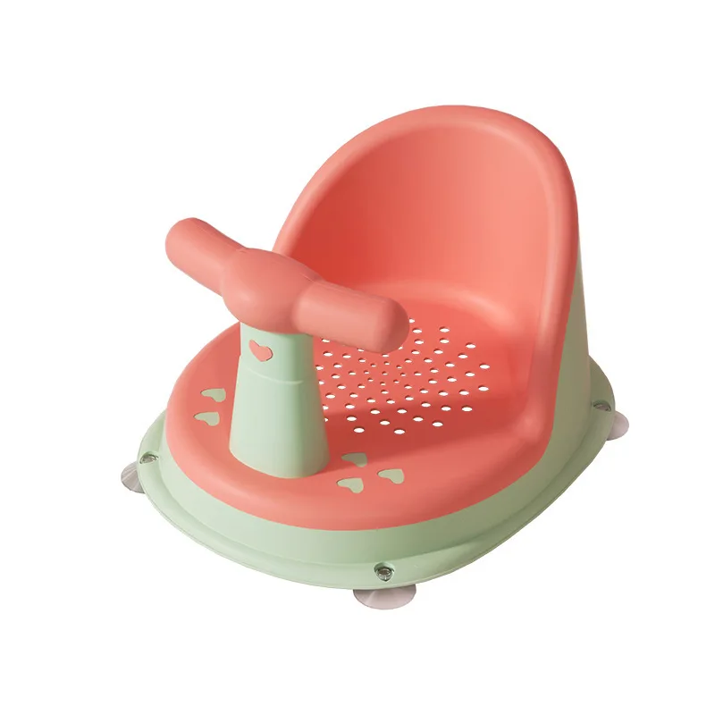 Non-Slip Baby Bath Chair Child Safety Seat with Bath Rack PP & TPE Material Toilet Usage Set for Newborn Baby Bath