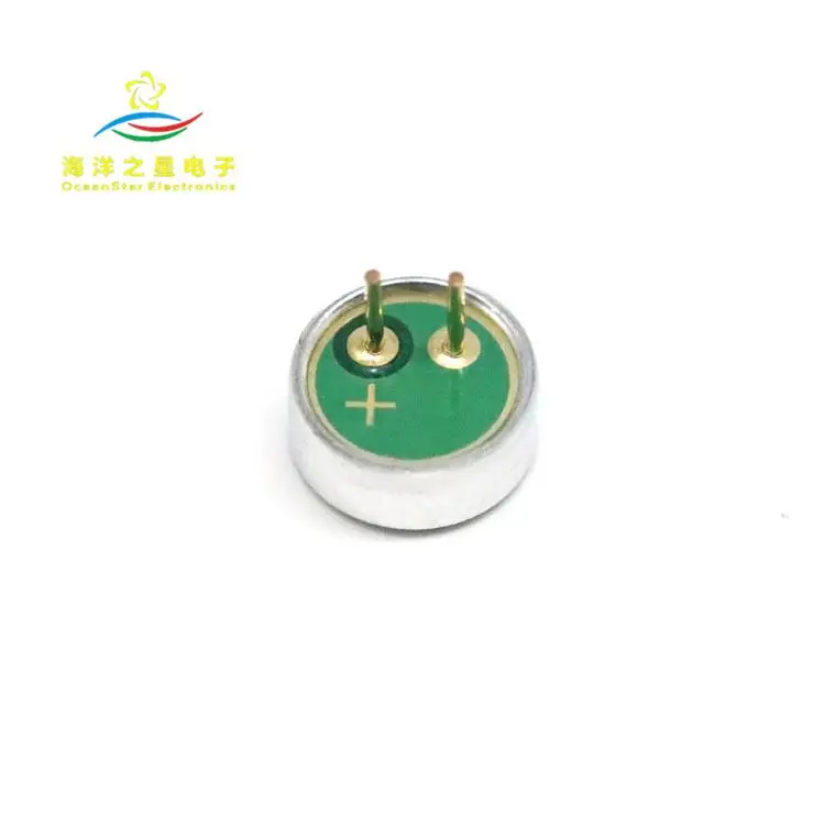 6*2.2mm Sensitivity Capacitance Electret Microphone Pickup golden feet 52DB