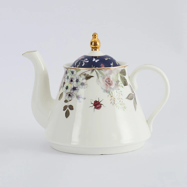 Turkish Style Luxury Ceramic Tea Ware Fine New Bone China Porcelain Teapot
