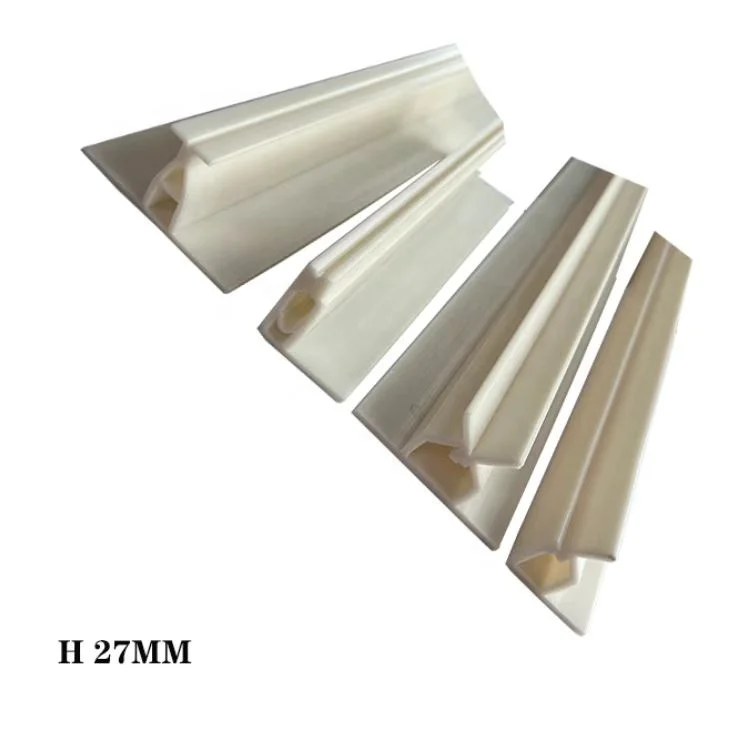 Custom PVC T Profile White black moving doors and Windows PVC shaped track custom PVC profile
