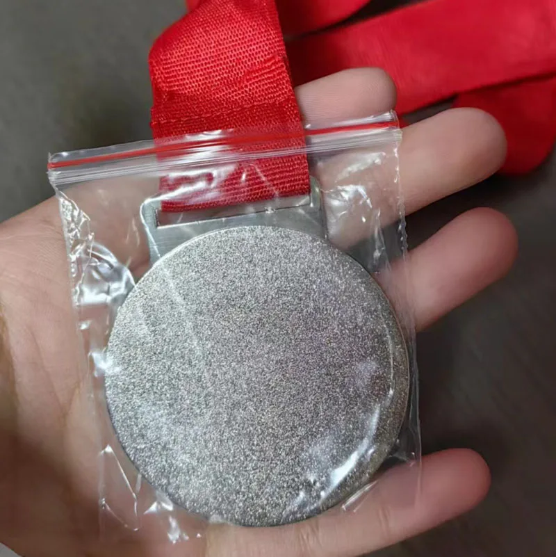 New product 52mm custom blank medals gold silver copper sublimation metal medal blanks with ribbon