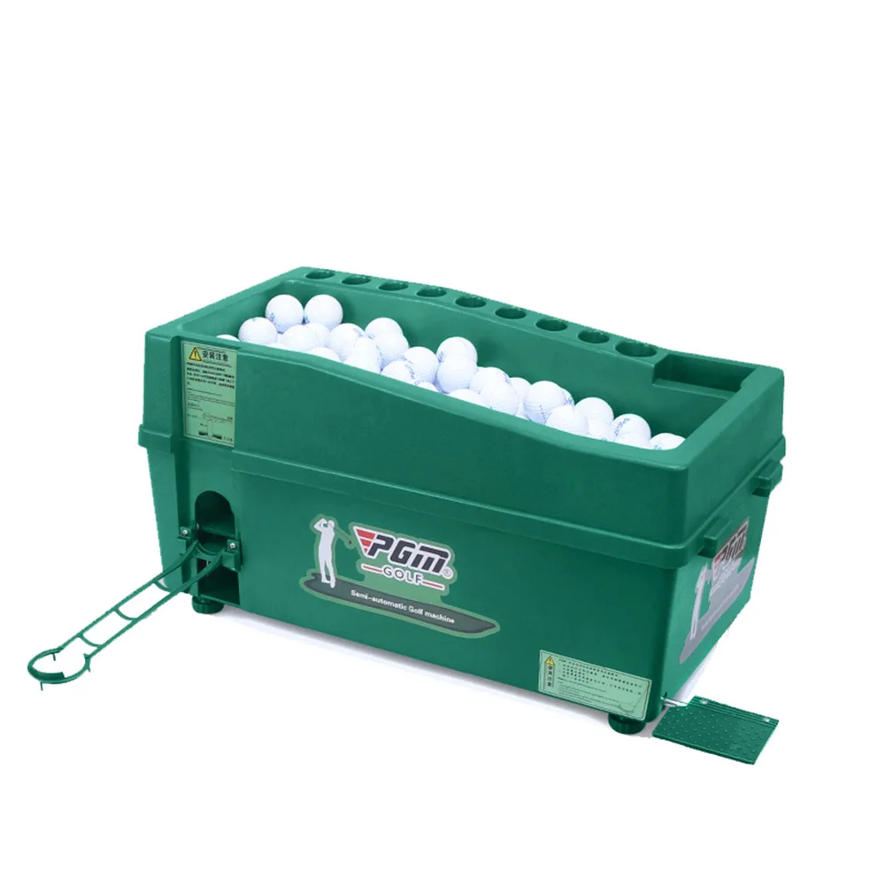 High-quality 100 Balls Golf Ball Auto Tee Up Service Machine  No Electricity Improves Golfers Swing GREEN
