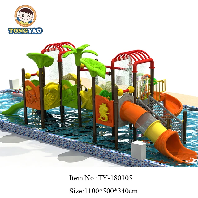 Aqua Park Amusement Playground Pool games spray splash slip toys Equipment Kids Water Park Slides