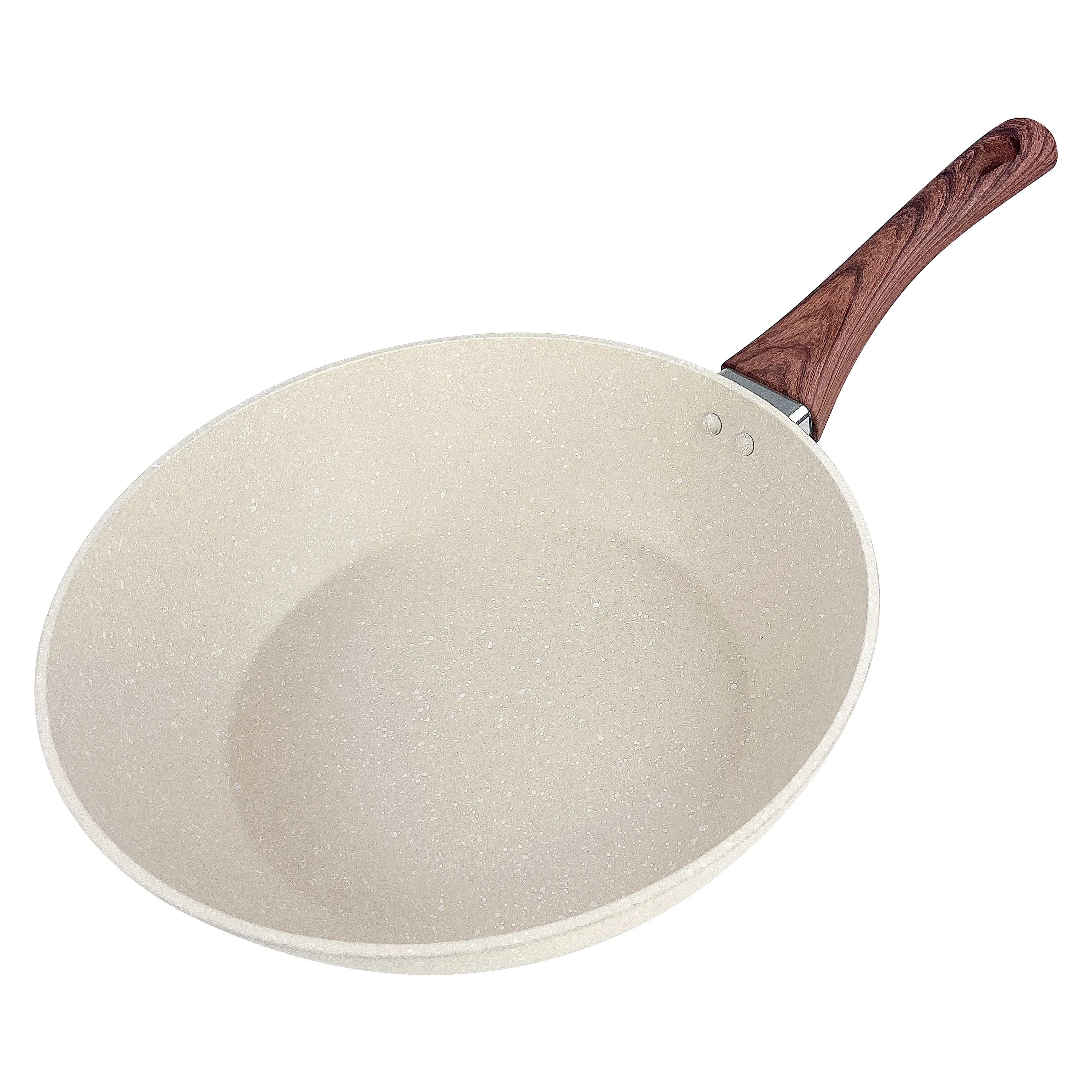 Hot Selling Cookware Forged Aluminum Deep Pans Wok Pans Aluminum Frying Pans