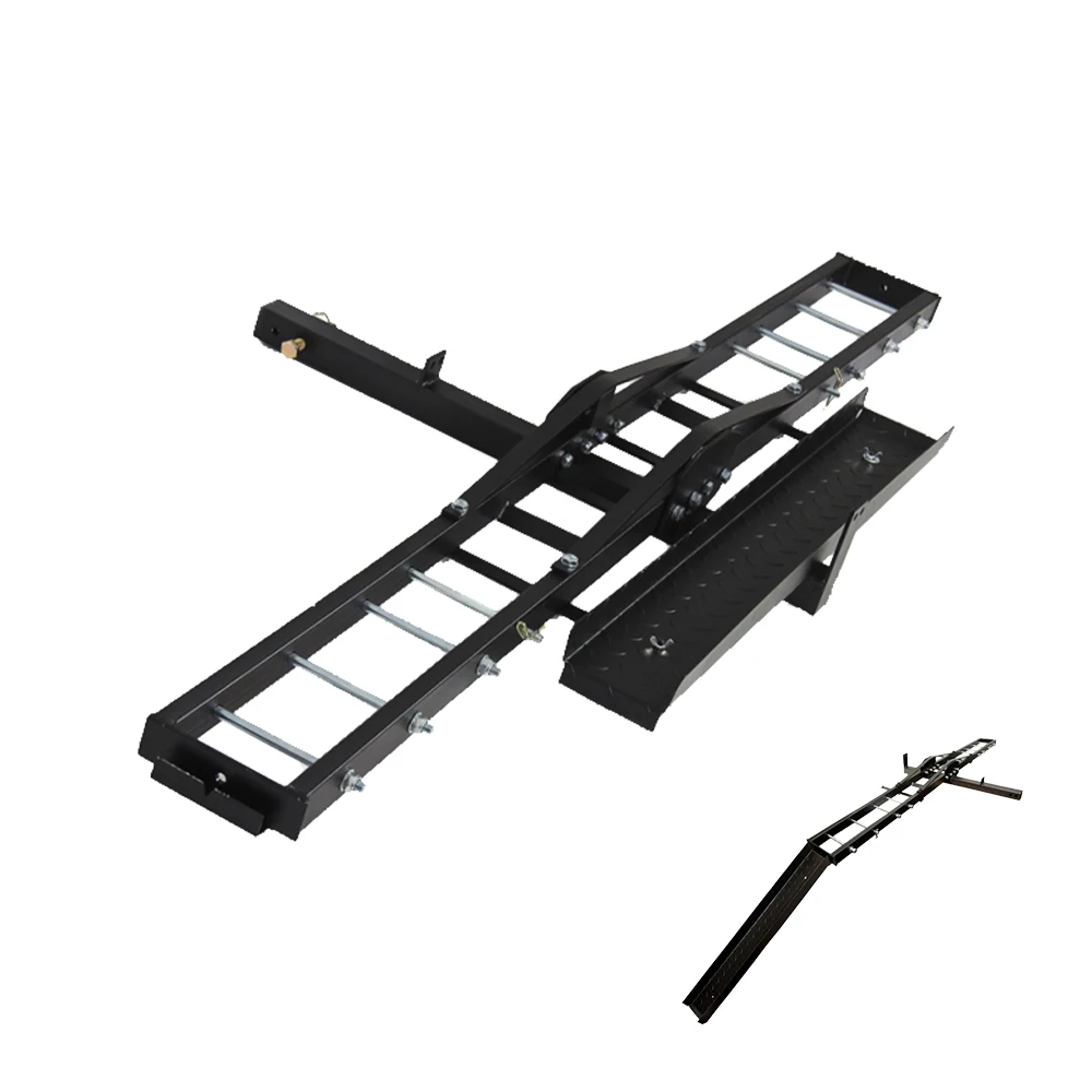 Hot Sale Factory Direct Foldable Rear Mount Motorcycle Transport Carrier SUV Car Motorbike Rack For Hitch