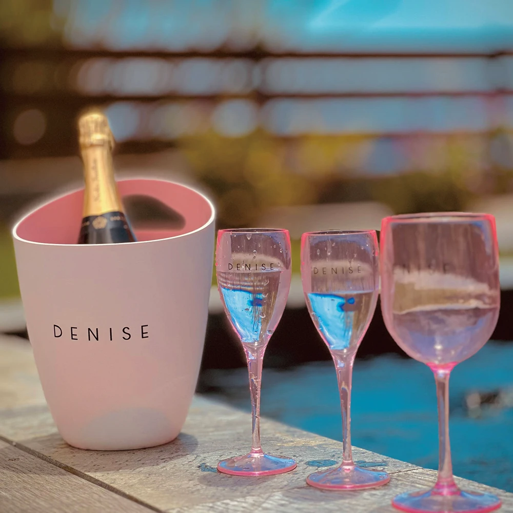 Customizable Food Grade Black Plastic Wine Glass BPA Free Plastic Drinking Cup