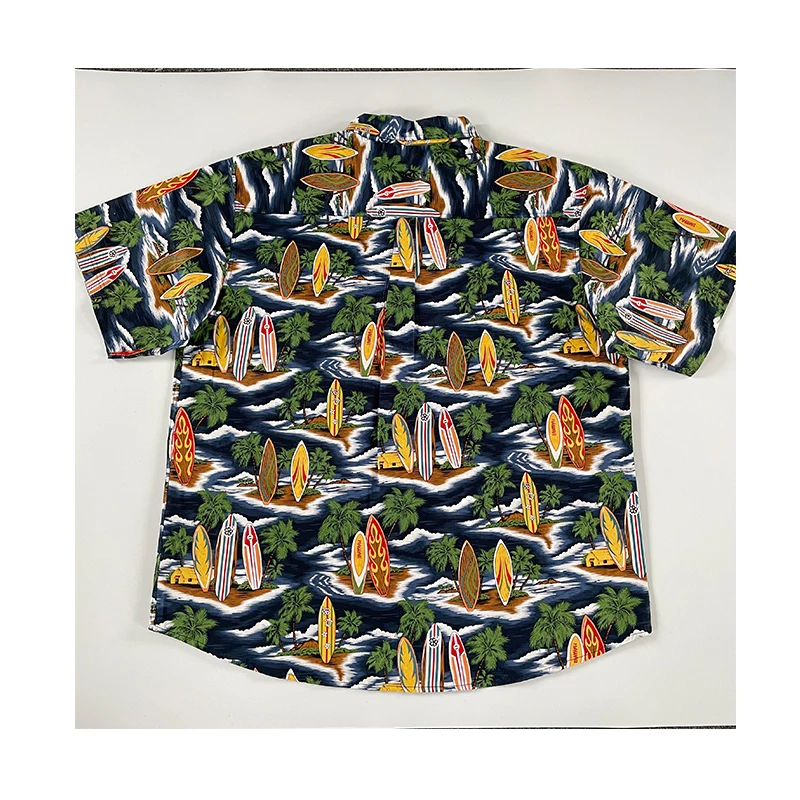 
2021 latest design short sleeve 100% cotton plaid casual printing shirt for men 