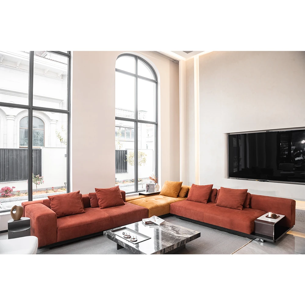 MIGLIO 5792 | Italian modern sofa simple Nordic style | Villa living room furniture combination sofa set
