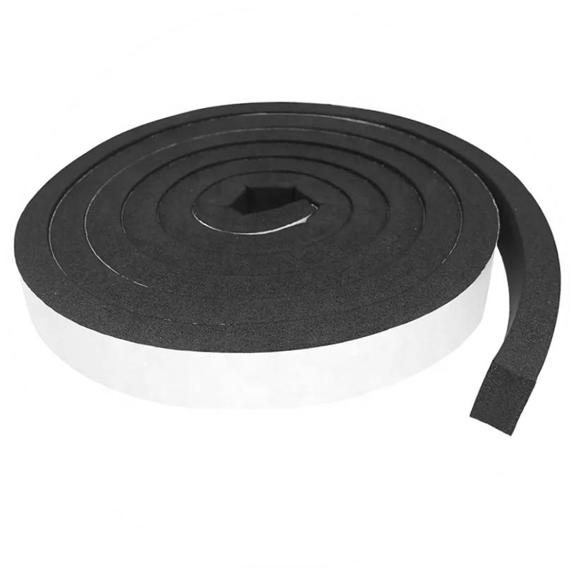 B shape 3M self adhesive EPDM rubber foam weather striping sound proof  wooden door rubber seals  window seal strips
