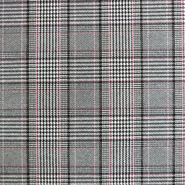 Plain Houndstooth Yarn dyed Nylon Polyester Rayon Stretch Fabrics Textiles Bengaline