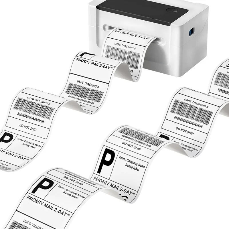 Factory Wholesale 4*6 Labels Thermal Sticker Self-adhesive A6 Paper Direct Tthermal Shipping Label