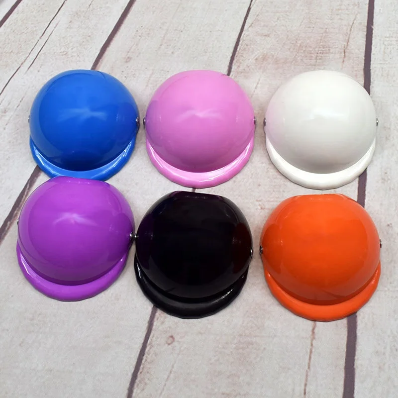 Winter/Spring Cotton Pet Helmet for Dogs and Cats Motorcycle Dog Helmets with Ear Holes for Riding Sports